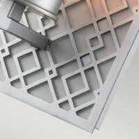 Elstead Ziggy 1lt Wandleuchte – Lackiertes Silber ZIGG