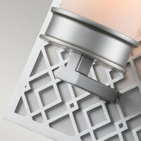 Elstead Ziggy 1lt Wandleuchte – Lackiertes Silber ZIGG