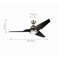 Jade - 60in / 152cm Fan - Antique Pewter 6