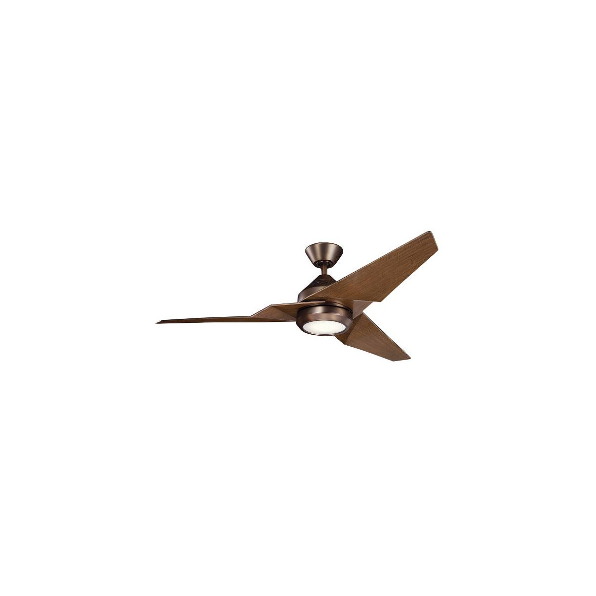 LED-Deckenventilator Jade, bronze, leise, Ø 152 cm, 60 W