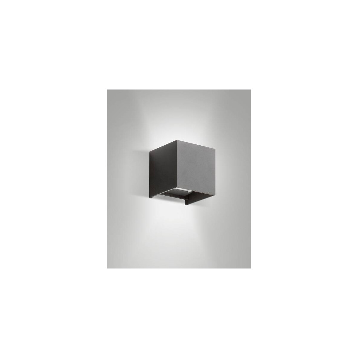 Fabas Luce CUBA DARK GREY Wandleuchten Dunkel Grau
