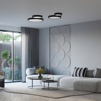 Sollux SL.1244 Plafond ONYX 40 schwarz LED 3000K 8