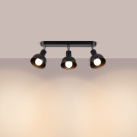 Sollux SL.1318 Plafond ELBA 3 Schwarz 3