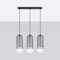 Sollux SL.1334 Pendelleuchte BRINA 3L Schwarz 2