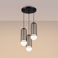 Sollux SL.1336 Pendelleuchte BRINA 3P Schwarz 3