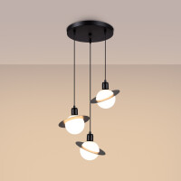 Sollux SL.1359 Pendelleuchte HYPERION 3P Schwarz 3