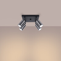 Sollux SL.1370 Plafond WINX 4 schwarz/chrom 3