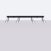 Sollux SL.1371 Plafond WINX 4L schwarz/chrom 2
