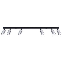 Sollux SL.1372 Plafond WINX 6L schwarz/c gallery