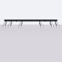 Sollux SL.1372 Plafond WINX 6L schwarz/chrom 2