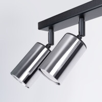Sollux SL.1372 Plafond WINX 6L schwarz/chrom 6