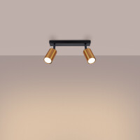 Sollux SL.1375 Plafond WINX 2 schwarz/kupfer 3