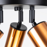 Sollux SL.1377 Plafond WINX 3P schwarz/kupfer 8