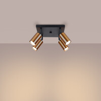 Sollux SL.1378 Plafond WINX 4 schwarz/kupfer 3