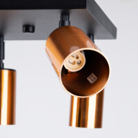Sollux SL.1378 Plafond WINX 4 schwarz/kupfer 5