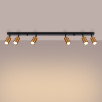 Sollux SL.1380 Plafond WINX 6L schwarz/kupfer 3