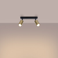 Sollux SL.1383 Plafond WINX 2 schwarz/gold 3