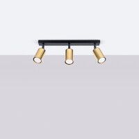 Sollux SL.1384 Plafond WINX 3 schwarz/gold 2