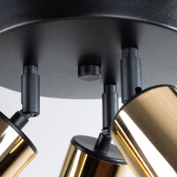 Sollux SL.1385 Plafond WINX 3P schwarz/gold 6