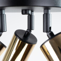 Sollux SL.1385 Plafond WINX 3P schwarz/gold 8