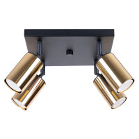Sollux SL.1386 Plafond WINX 4 schwarz/go gallery