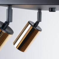 Sollux SL.1386 Plafond WINX 4 schwarz/gold 6