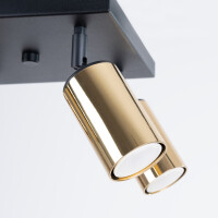 Sollux SL.1386 Plafond WINX 4 schwarz/gold 7