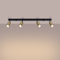Sollux SL.1387 Plafond WINX 4L schwarz/gold 3
