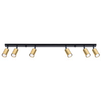 Sollux SL.1388 Plafond WINX 6L schwarz/g gallery