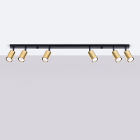 Sollux SL.1388 Plafond WINX 6L schwarz/gold 2