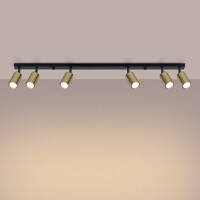 Sollux SL.1388 Plafond WINX 6L schwarz/gold 3
