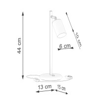 Sollux SL.1389 Tischlampe WINX schwarz/gold 7