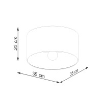 Sollux SL.1392 Plafond TELESTO Weiß/Dunkelbraun 8