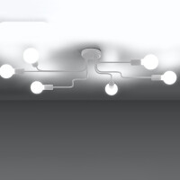 Sollux SL.1443 Kronleuchter VECTOR 6 weiß 3