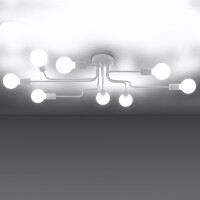 Sollux SL.1444 Kronleuchter VECTOR 8 weiß 3