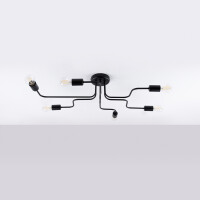 Sollux SL.1447 Kronleuchter VECTOR 6 schwarz 2