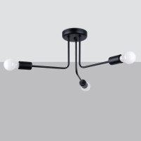 Sollux SL.1450 Kronleuchter NORAH 3 schwarz 2