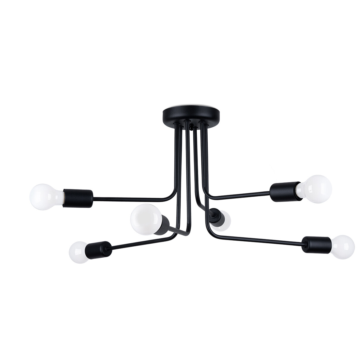 Sollux SL.1452 Kronleuchter NORAH 6 schwarz