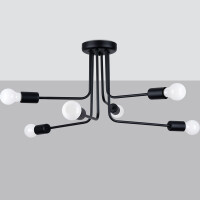 Sollux SL.1452 Kronleuchter NORAH 6 schwarz 2