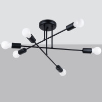 Sollux SL.1453 Kronleuchter NORAH 6R schwarz 2