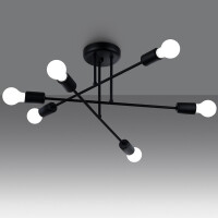 Sollux SL.1453 Kronleuchter NORAH 6R schwarz 3