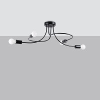 Sollux SL.1455 Kronleuchter LEVAR schwarz 2