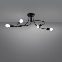 Sollux SL.1455 Kronleuchter LEVAR schwarz 3