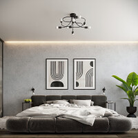Sollux SL.1456 Kronleuchter LEVAR 6 schwarz 7