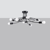 Sollux SL.1457 Kronleuchter LEVAR 8 schwarz 2