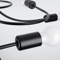 Sollux SL.1457 Kronleuchter LEVAR 8 schwarz 4
