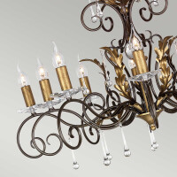 Elstead Elstead Lighting Kronleuchter Amarilli 10xE14  H:60 