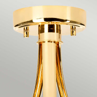 Elstead Lighting Deckenleuchte Falmouth 3xG9 Gold, weiss H:4