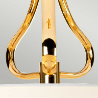 Elstead Lighting Deckenleuchte Falmouth 3xG9 Gold, weiss H:4
