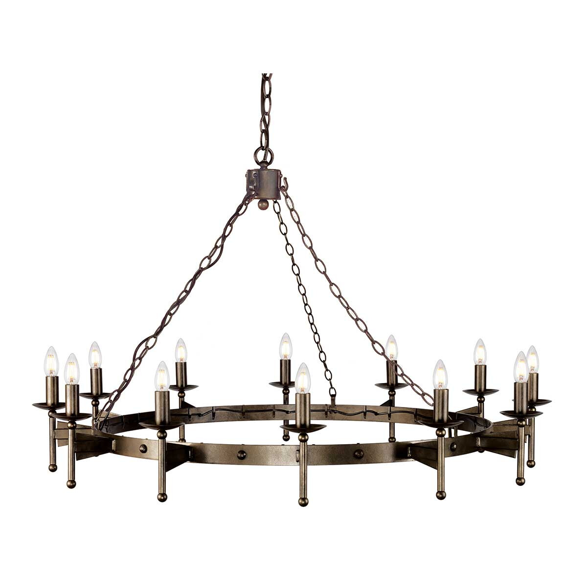 Elstead Lighting Kronleuchter Cromwell 12xE14 H:82 Ø:130